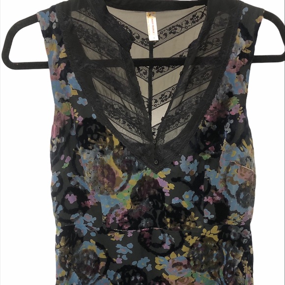 Free people velvet metallic dress - Picture 1 of 5